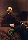Il'ya Repin Canvas Paintings - Portrait of the Composer Nikolay Rymsky-Korsakov